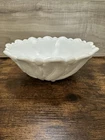 Indiana Wild Rose Milk Glass Serving Bowl EUC Beautiful Footed Bowl 9" Vintage