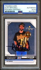 AJAY MITCHELL 2024-25 NBA FINALS PANINI INSTANT ROOKIE RC SIGNED AUTO PSA DNA