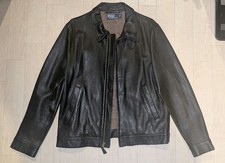 Polo by Ralph Lauren black leather jacket L