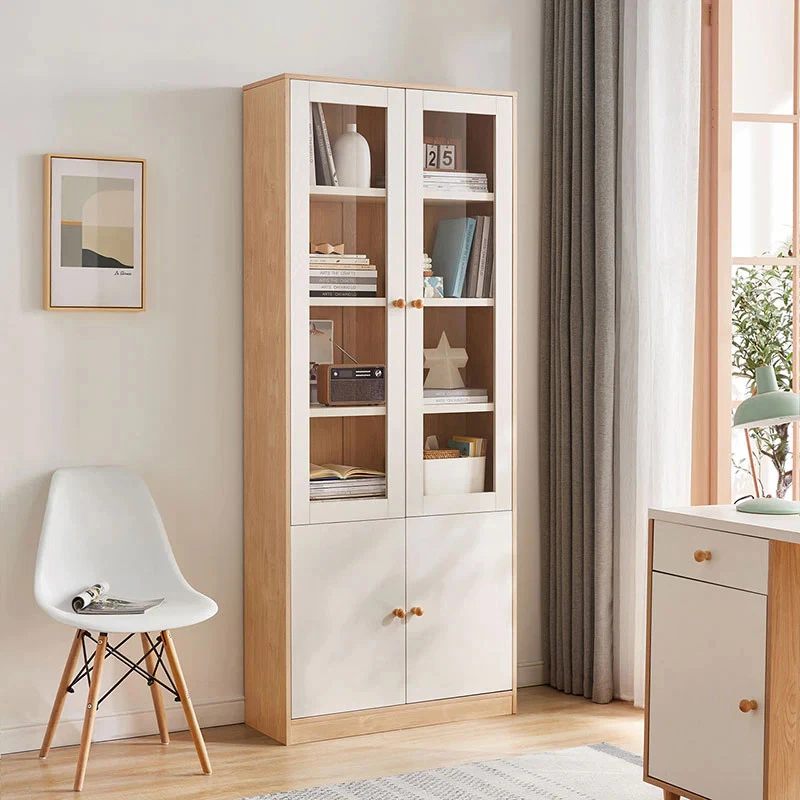 Jacqueline Storage Bookcase with Transparent Doors/Showcase/Display Cabinet - image 2 of 4