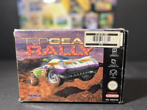 NINTENDO 64 || TOP GEAR RALLY IN OVP + SPIELEANLEITUNG || N64 ||
