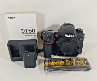 Nikon D750 24.3 MP Digital SLR Camera - Black (Body Only)