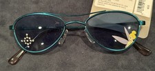 Disney Store TINKER BELL Doll / Kids Metal SUNGLASSES w GLAM Free Shipping