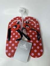 Disney Parks Minnie Mouse Flip Flops Women's Sandals Adult Size 7/8 NWT New