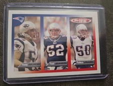 2005 TOPPS TOTAL MIKE VRABEL-TED JOHNSON-TEDY BRUSCHI ROOKIE CARD PATRIOTS . rookie card picture