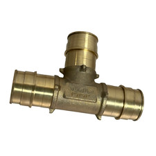1 Pack XFITTING 1" PEX-A Expansion Tee, F1960 Tee, Lead Free Brass