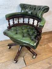 Leather Chesterfield Captains Chair - Free delivery Available