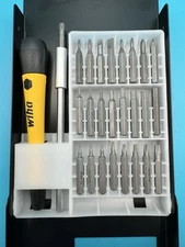 Wiha 27 Piece System 4 Precision Screwdriver Micro Bit Set 75992