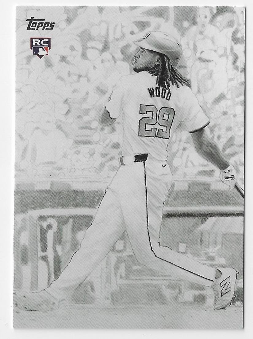 2025 TOPPS UPDATE JAMES WOOD RC KEEGAN HALL ART CARDS CASE HIT SSP -NATIONALS-