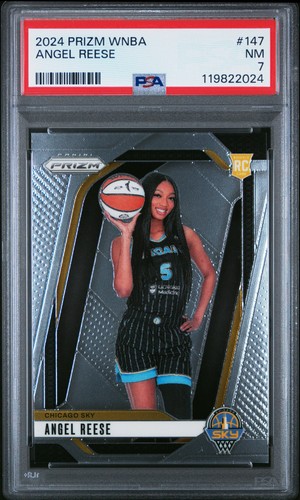 2024 PANINI PRIZM WNBA #147 ANGEL REESE ROOKIE RC PSA 7