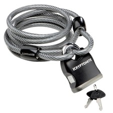 Kryptonite Kryptoflex 818 Looped Cable and Key Padlock 6' 180cm x 8mm 2 Keys