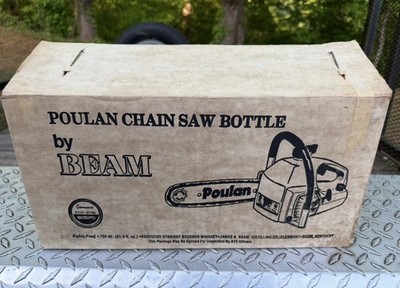 1979 JIM BEAM CHAINSAW DECANTER BOX