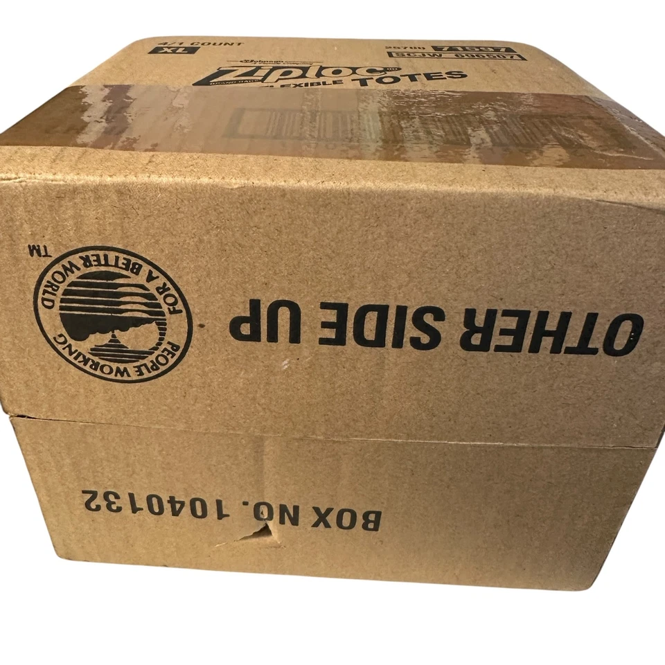 Lote de 4 bolsas de almacenamiento flexibles Ziploc XL X-Large de 10 galones de plástico transparente selladas Foto 2 de 2