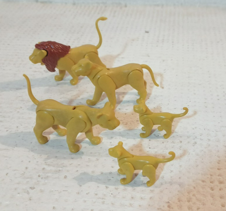 3515v1 LIONS PLAYMOBIL ZOO rarissimo set completo originale (1980)