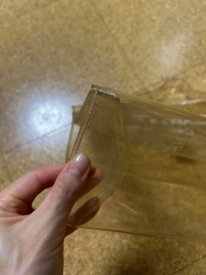 Hermes Vinyl Kelly Beach Handbag SOUVENIR DE L'EXPOSITION 1997 - Image 4 of 4