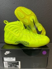 Nike Little Posite Pro GS Volt Sneaker CW1593 702 Size 6Y/7.5W USED 8/10 