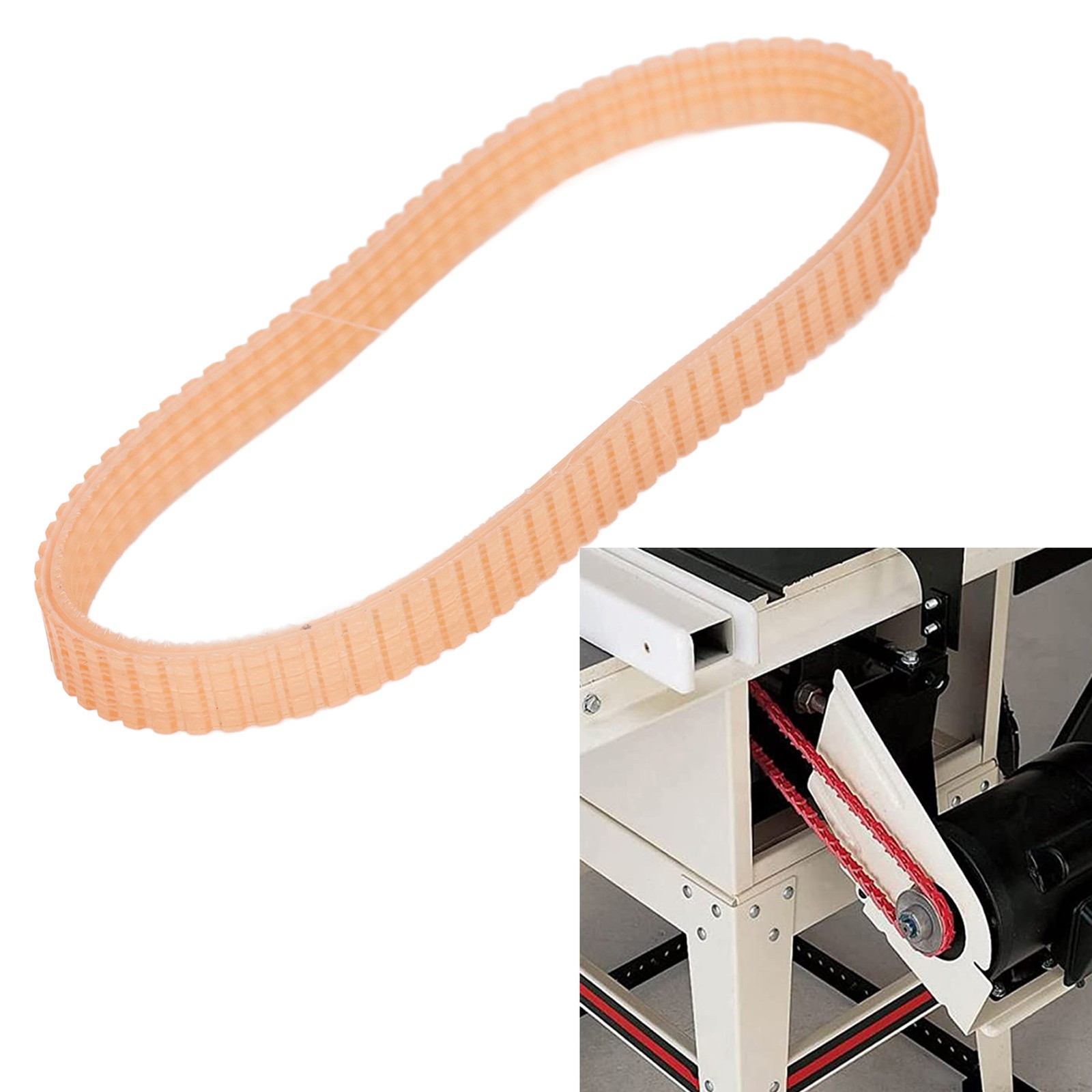 Woodworking Bandsaw Motor Ribbed Drive Belt For 10in Woodworking Machines