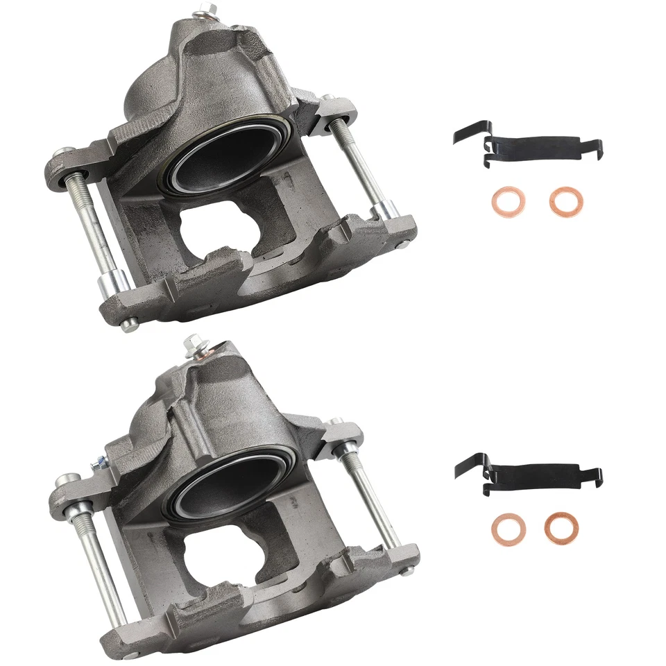 For 87 Chevrolet R10 81-86 GMC C1500 2pcs Silver Front Brake Calipers Foto 2 de 4