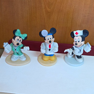 Disney Mickey & Minnie Mouse Doctor & Nurse Figurines Set of 3