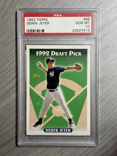 1993 Topps Derek Jeter #98 (RC) Rookie Card PSA 10 Gem Mint Hof