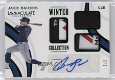 2019 Immaculate Winter Collection Laundry Tag 5/5 Jake Bauers Patch Auto c8a