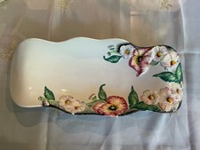 Vintage Carlton Ware Australian Design Poppies & Daisies Embossed Long Dish 14”