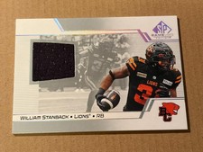 William Stanback 2025 Upper Deck CFL Game Used Jersey BC Lions