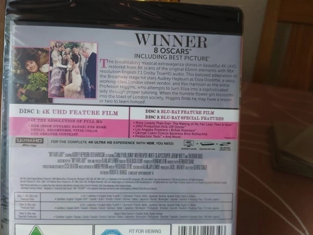 My Fair Lady 1964 4K UHD Blu-ray New & Sealed Audrey Hepburn Rex Harrison - Image 4 of 4
