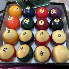 Aramith Stone Collection Billiard Pool Ball Set 2 1/4" Granite Belgian - In Box