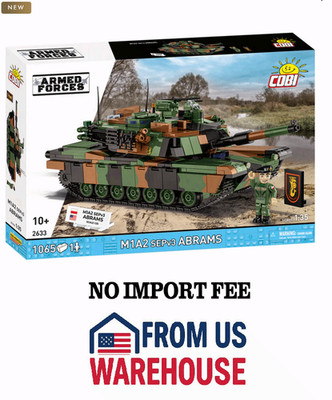 COBI M1A2 SEPv3 Abrams Tank 2633 1:35 Military Brick Set 1065pcs