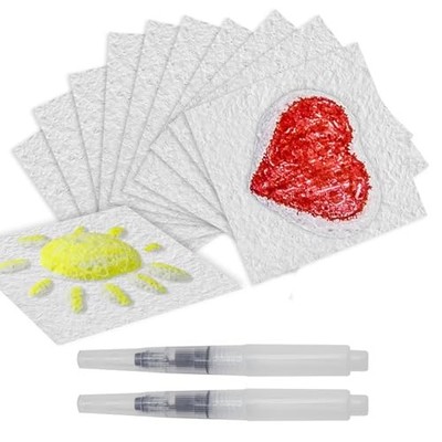 20Pcs Foam Texture Painting Paper 4'' x 4'' Magical Foam Texture Paper Sheets 