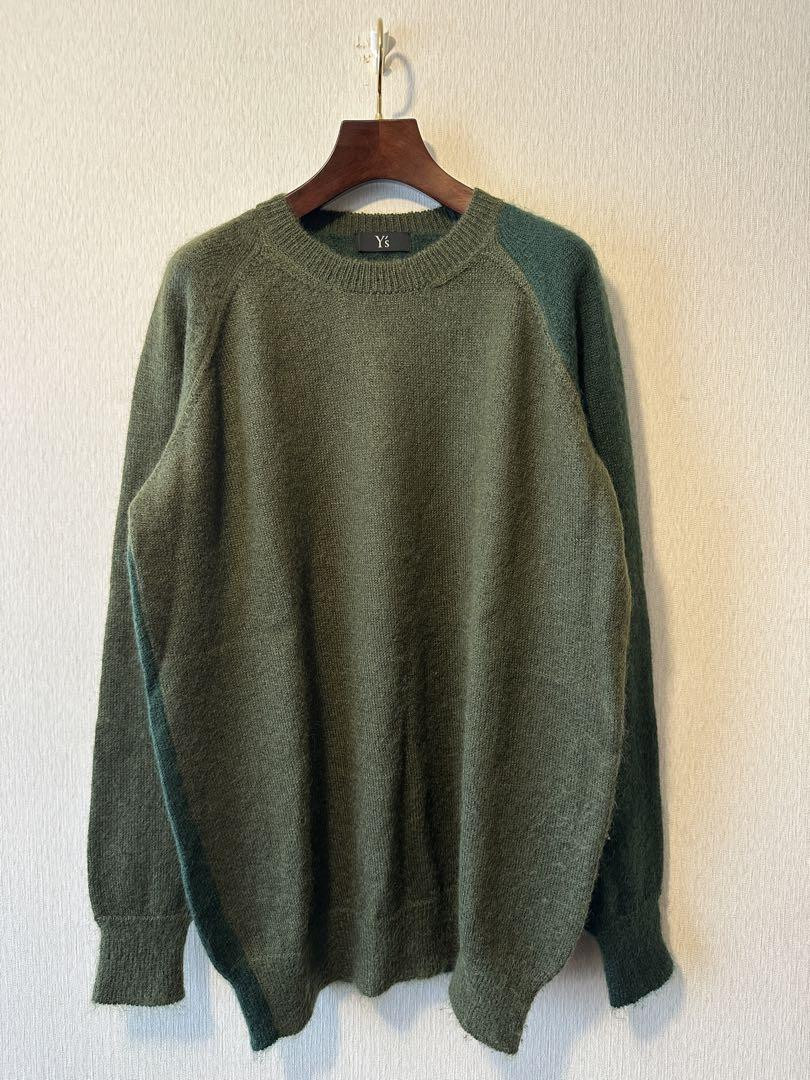 Yohji Yamamoto Mohair Green Knit Sweater Size M - Excellent Yohji Yamamoto Mohair Green Knit Sweater Size M - Excellent