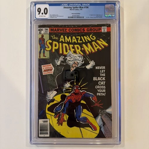 CGC 9.0 Amazing Spider-Man #194 1979 1st Black Cat Key!