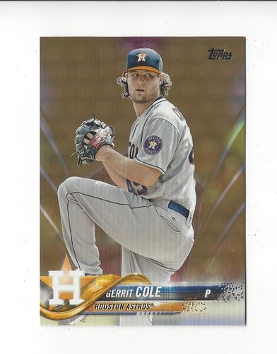 Gerrit Cole [Gold] #443 2018 Topps card