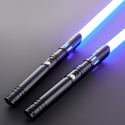 2 Pack RGB Light Sabers 4 Sound Fonts, Heavy Dueling Baselit Light Saber 12 Colo