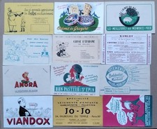 Lot de 12  Buvards différents