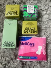 Grace &green Ladies Tampons Bundle x3 Boxes totm 1x box molicare lady pad x1 New