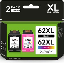 62XL Black Color Ink Cartridge for HP 62XL Envy 5540 5640 5660 7640 7645 Printer