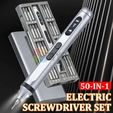 50 in 1 Cordless Electric Precision Screwdriver Set Magnetic Bits Screwdriver