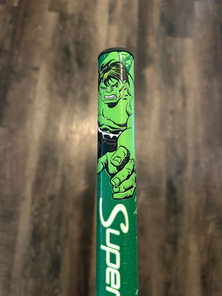 New! PGX Men's 2 Ball Putter w/ New SuperStroke Marvel HULK GRIP 🟢⚫️🟢 - Image 2 of 4