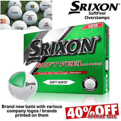 Srixon Softfeel Golf Balls New 2020 Overstamp Balls Company Logo S Etc 40 Off Ebay