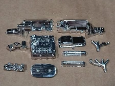 🌟 Chrome Thunderbird Engine 1934 Ford P/U 1:25 Scl 1000s Model Car Parts 4 Sale