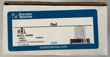  System Sensor HRL RED WALL HORN PLAIN INDOOR 2 WIRE 