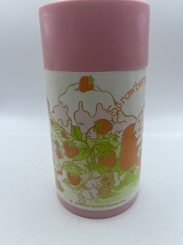 Vintage 1980s Strawberry Shortcake Thermos Aladdin American Greetings Collectabl - Imagen 4 de 9