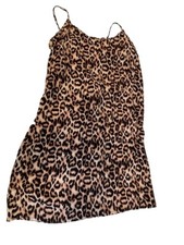 Mini Leopard Halter Dress Forever 21 Med Sundress Spaghetti Straps
