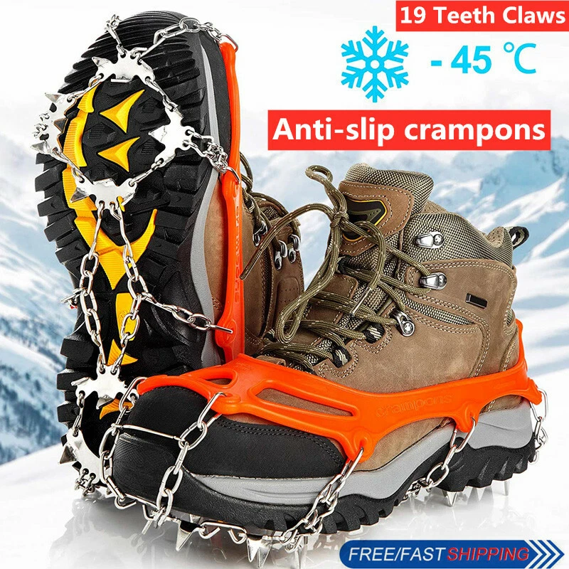 Ice Crampons 19 Micro Spikes Ice Cleats For Boots Anti Slip X