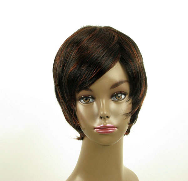 Perruque femme LAET 03 100% cheveux naturels de qualité supérieure afro méchée