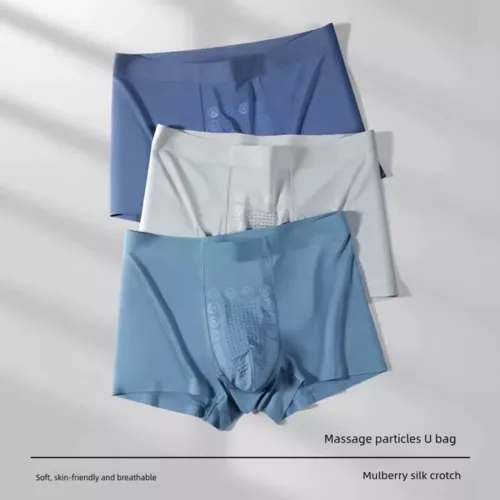 5PCS Magnetic Therapy Men's Underwear Elastic Men's Boxer Slim Briefs Breathable - 第 15/20 張圖片