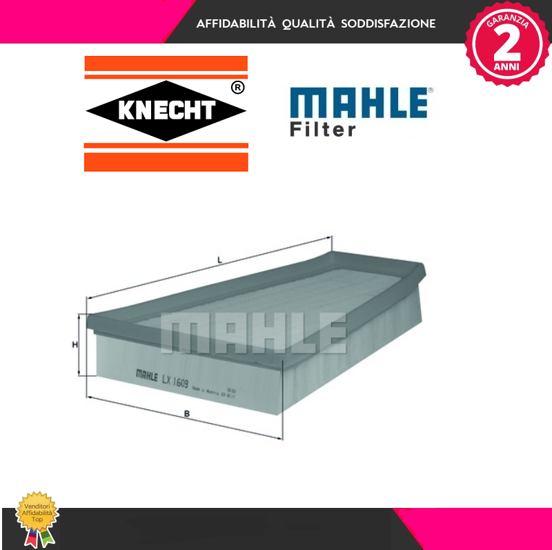 LX1609 Filtro aria (MARCA-KNECHT)