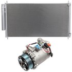 AC Condenser & AC Compressor Cooling Kit For 2012-2015 Honda Civic Si 2.4L L4